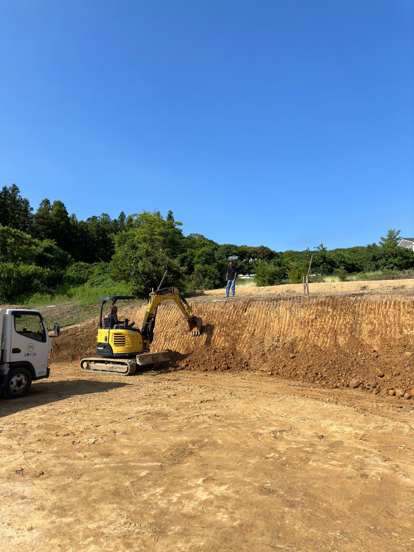 富義建設の施工現場