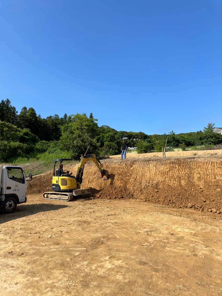 富義建設の施工現場
