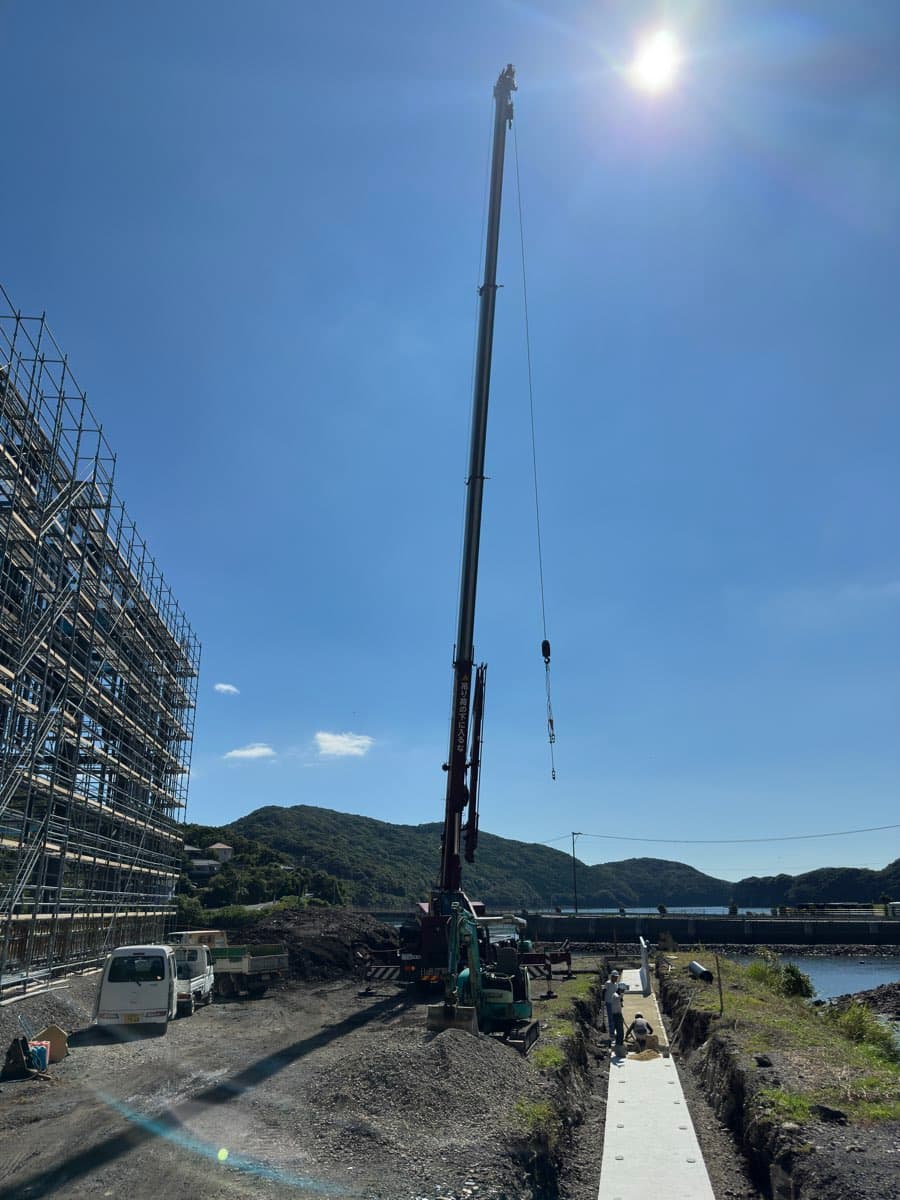 佐世保市 解体・撤去工事の施工現場
